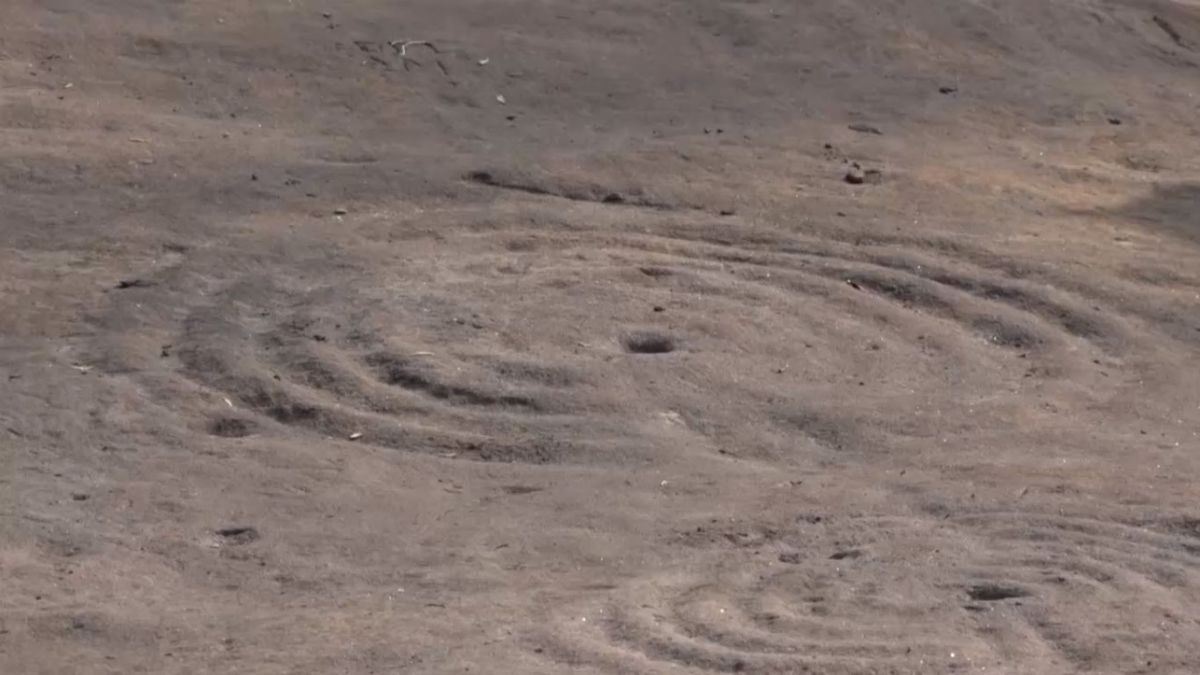 The Cochno Stone, which dates back to around 3000 B.C., contains a type of artwork called &quot;cup and ring marks.&quot;