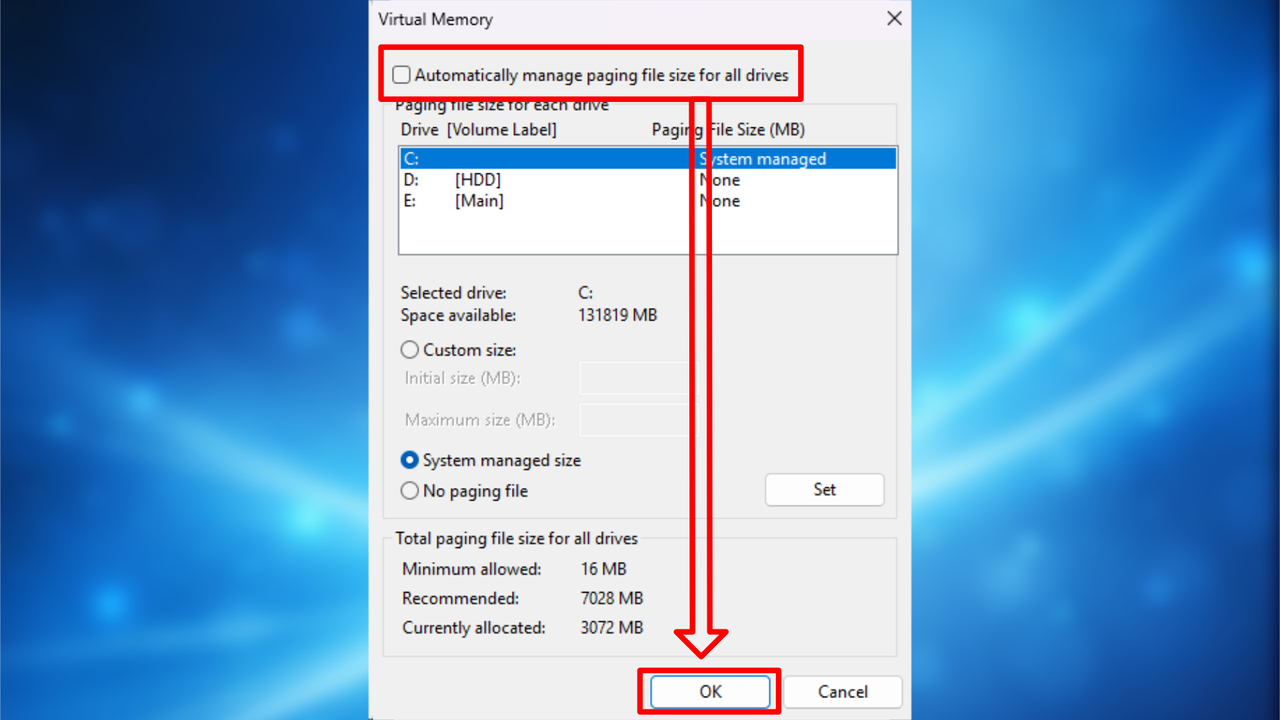 Windows 11 settings