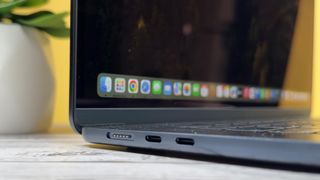 MacBook Air 15-inch M3 left side showing ports