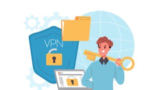 A man with a secure VPN