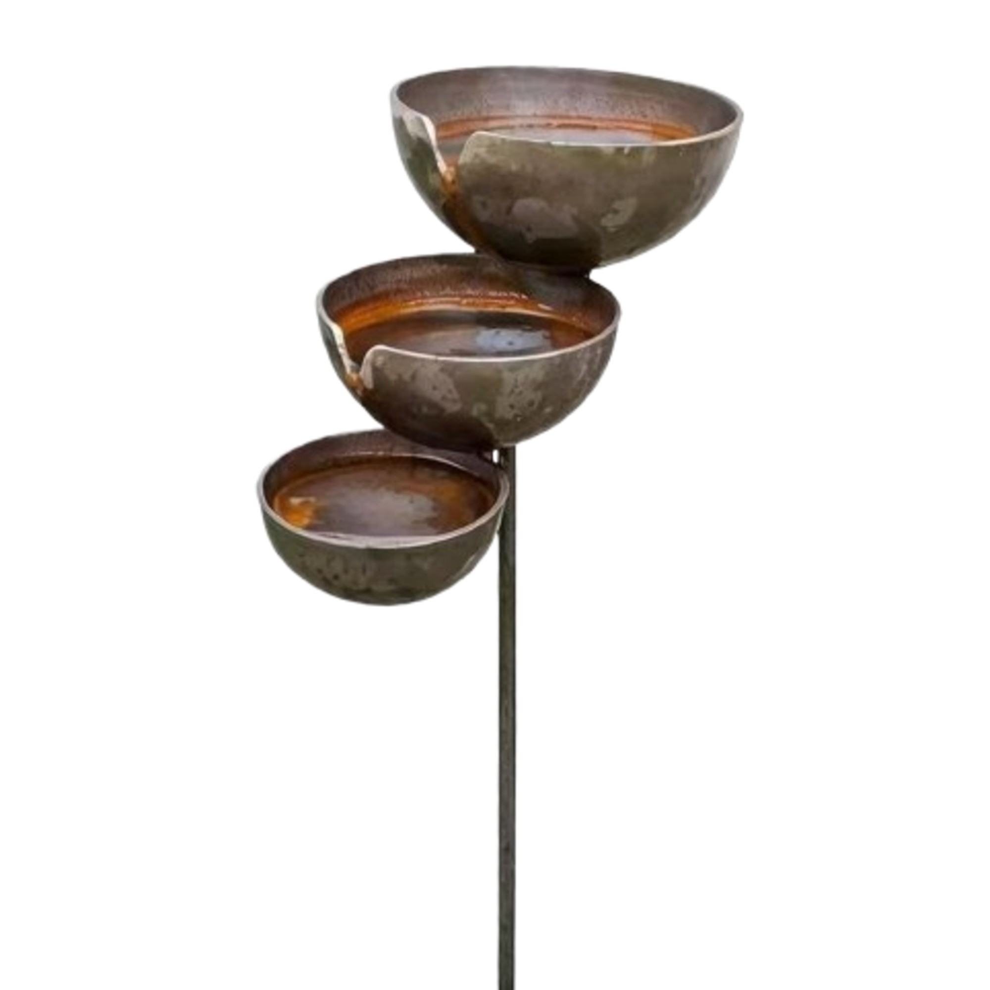 Bronze Rain Catcher Garden Stake
