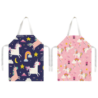 kuou 2 Pcs Kids Cooking Aprons, Adjustable Child Chef Aprons - View at Amazon