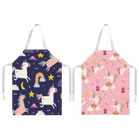 kuou 2 Pcs Kids Cooking Aprons, Adjustable Child Chef Aprons - View at Amazon