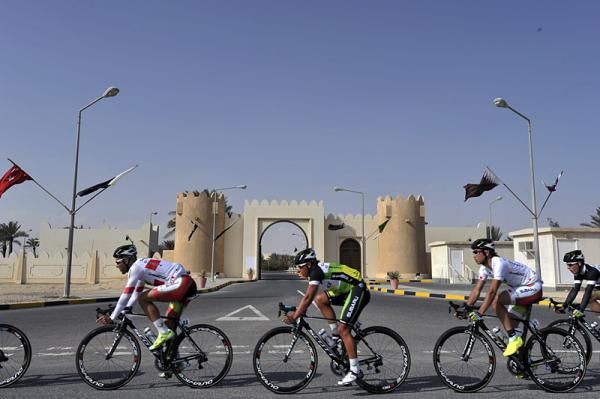 GreenEdge in action during the team time trial.