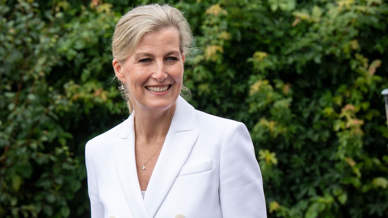 Duchess Sophie&#039;s bright white blazer