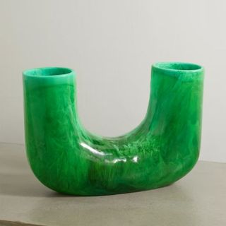 A sculptural green bud vase from net a porter