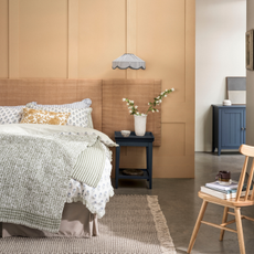 Pure Cotton Floral Ruffle Bedding Set in a modern bedroom.