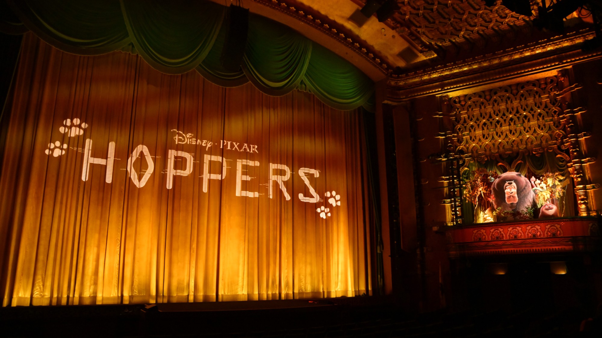 A view of the &ldquo;Hoppers&rdquo;&nbsp;fan event at the El Capitan Theatre in Los Angeles. 