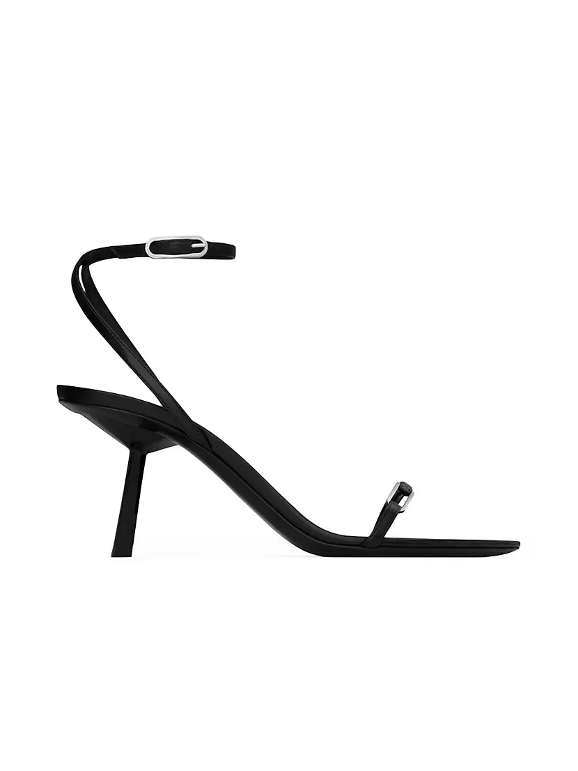 Kitty Sandals in Shiny Leather
