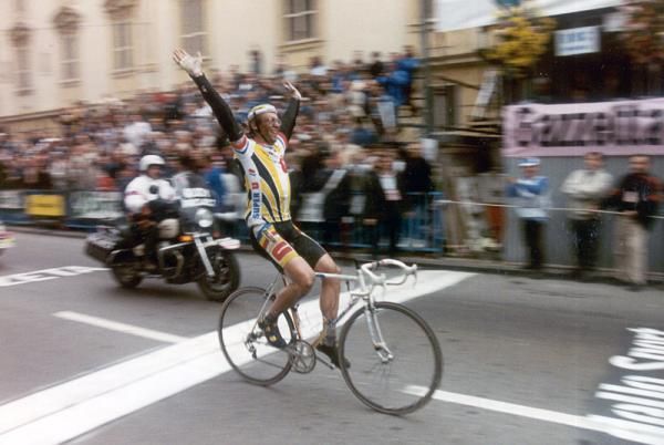 Laurent Fignon solos to victory at the 1989 Milan-San Remo, his second consecutive win.