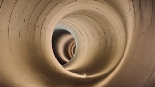 The swirls of a tunnel