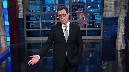 Stephen Colbert talks Elizabeth Warren