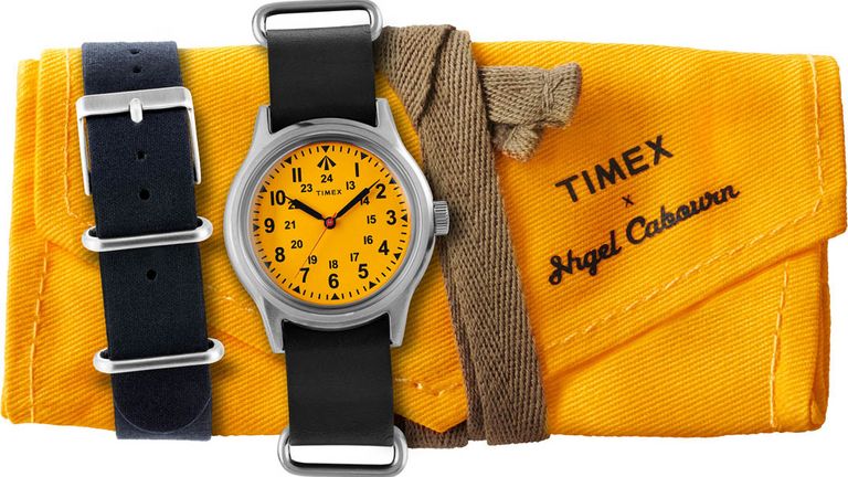 timex yellow watch