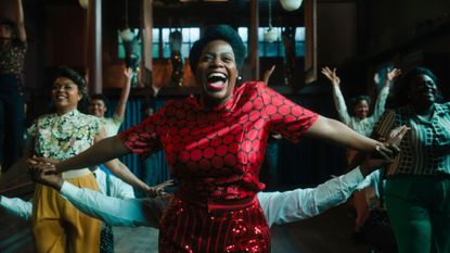 from left to right: Taraji P. Henson, Fantasia Barrino and Danielle Brooks in The Colour Purple