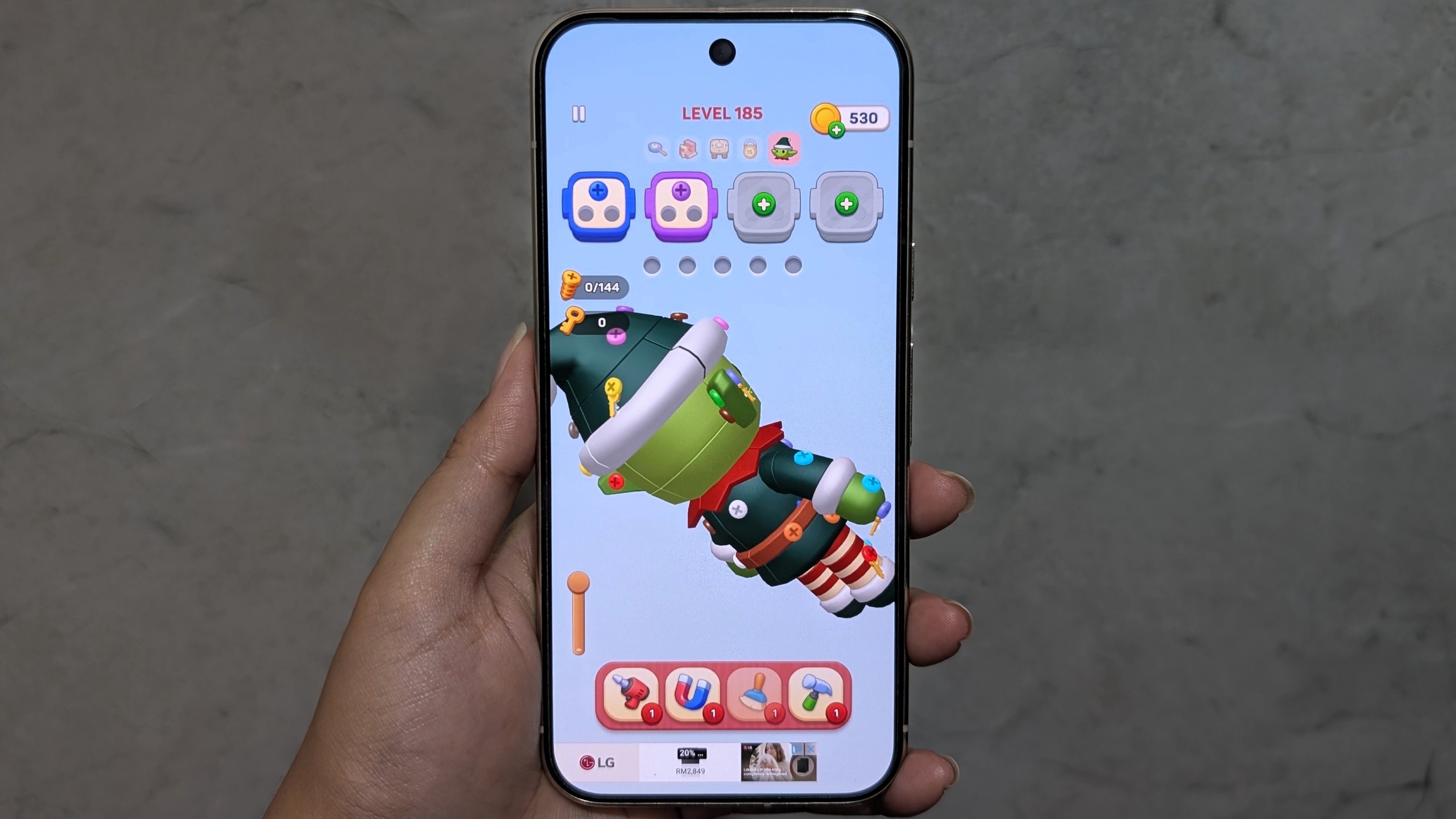 screwdom 3d android game on pixel 10 pro