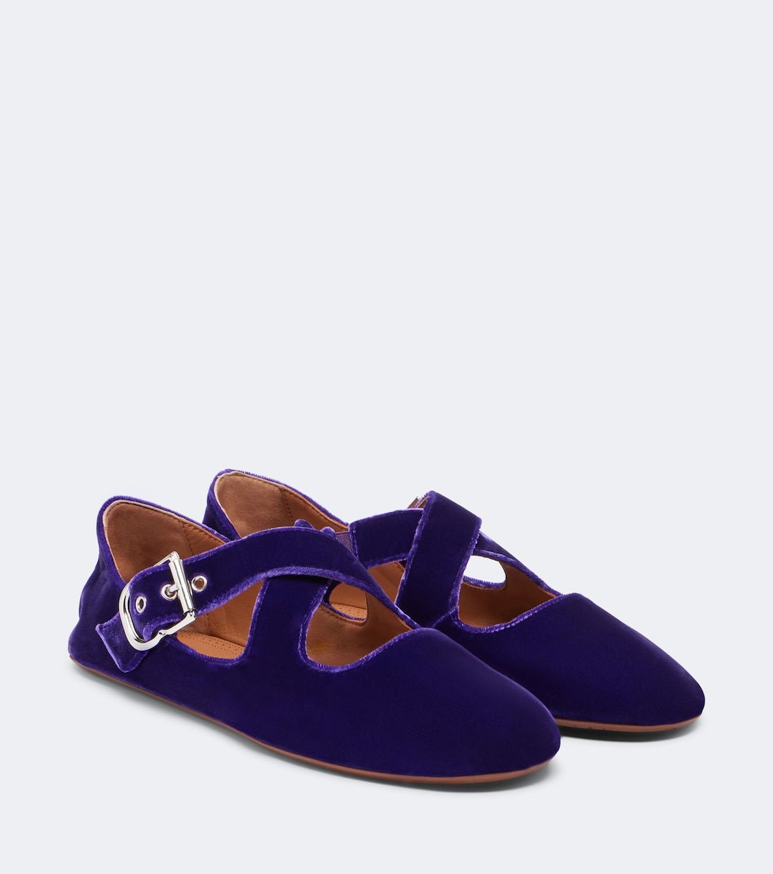 Velvet Ballet Flats