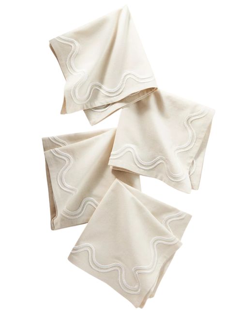 Madeline Embroidered Napkins, Set of 4