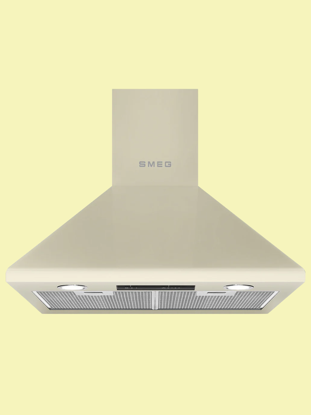 A cream kitchen extractor