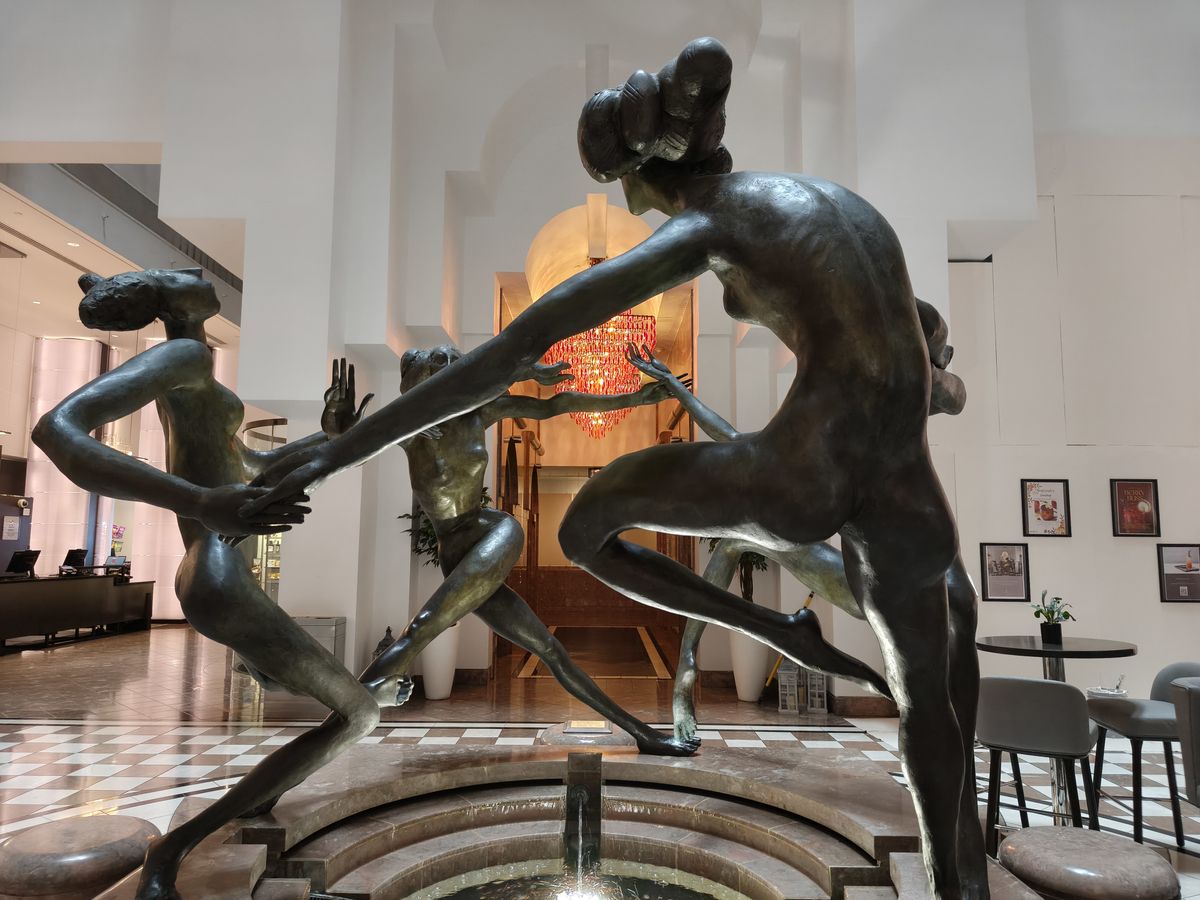 Several statues