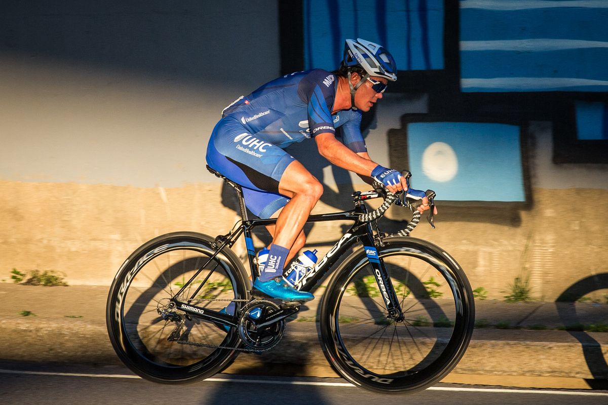 Travis McCabe (UnitedHealthcare) rides back in the bunch