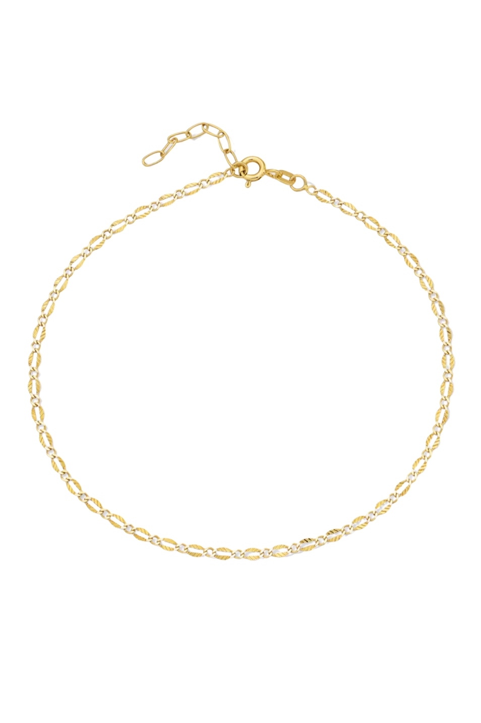 Zales, Feather Link Chain Anklet