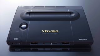 A render of the Neo Geo AES+ console.
