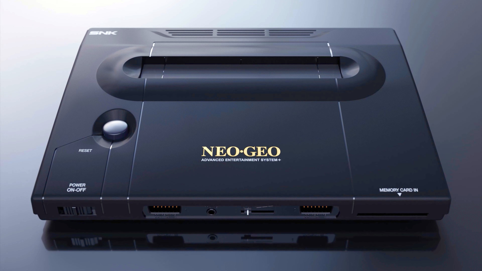 A render of the Neo Geo AES+ console.