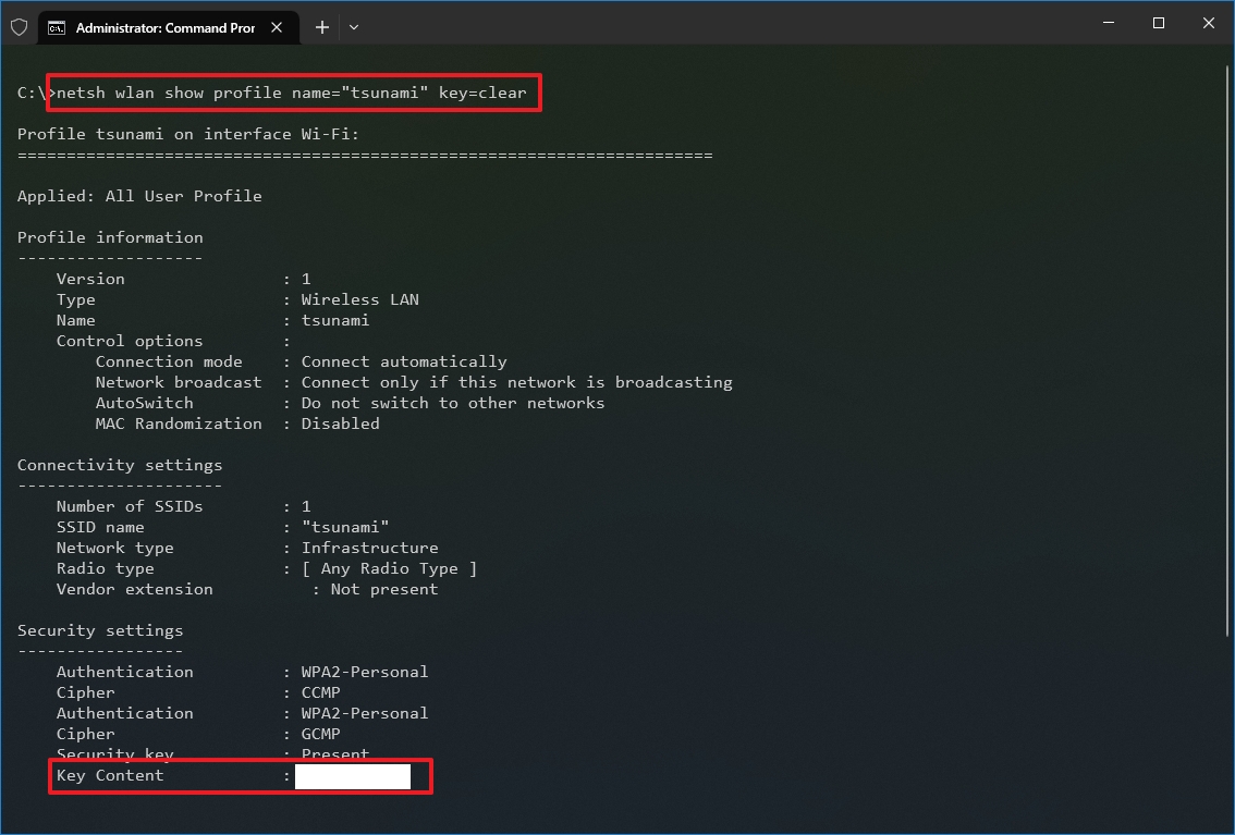 How to manage wireless networks with Command Prompt on Windows 10 ...