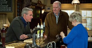 Charity lets slip to Megan Macey that Frank Clayton is an ex-con and not just back from Australia. Megan fumes with Leyla for not having told her. Meanwhile at the Woolpack, Frank turns up for his date but will Megan be as keen as before in Emmerdale.