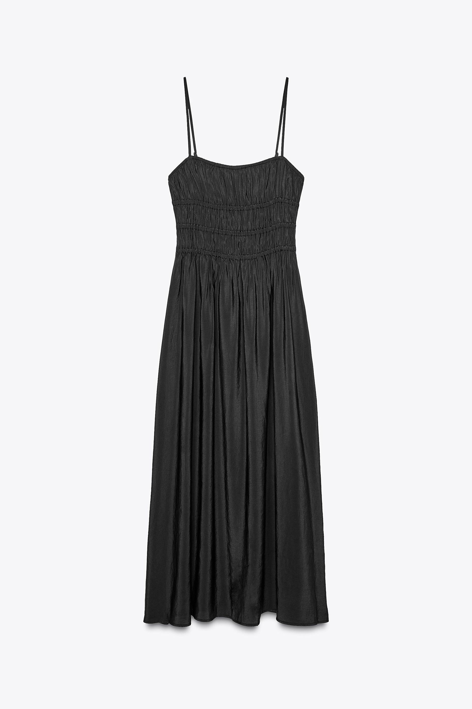 Flowy Elastic Midi Dress