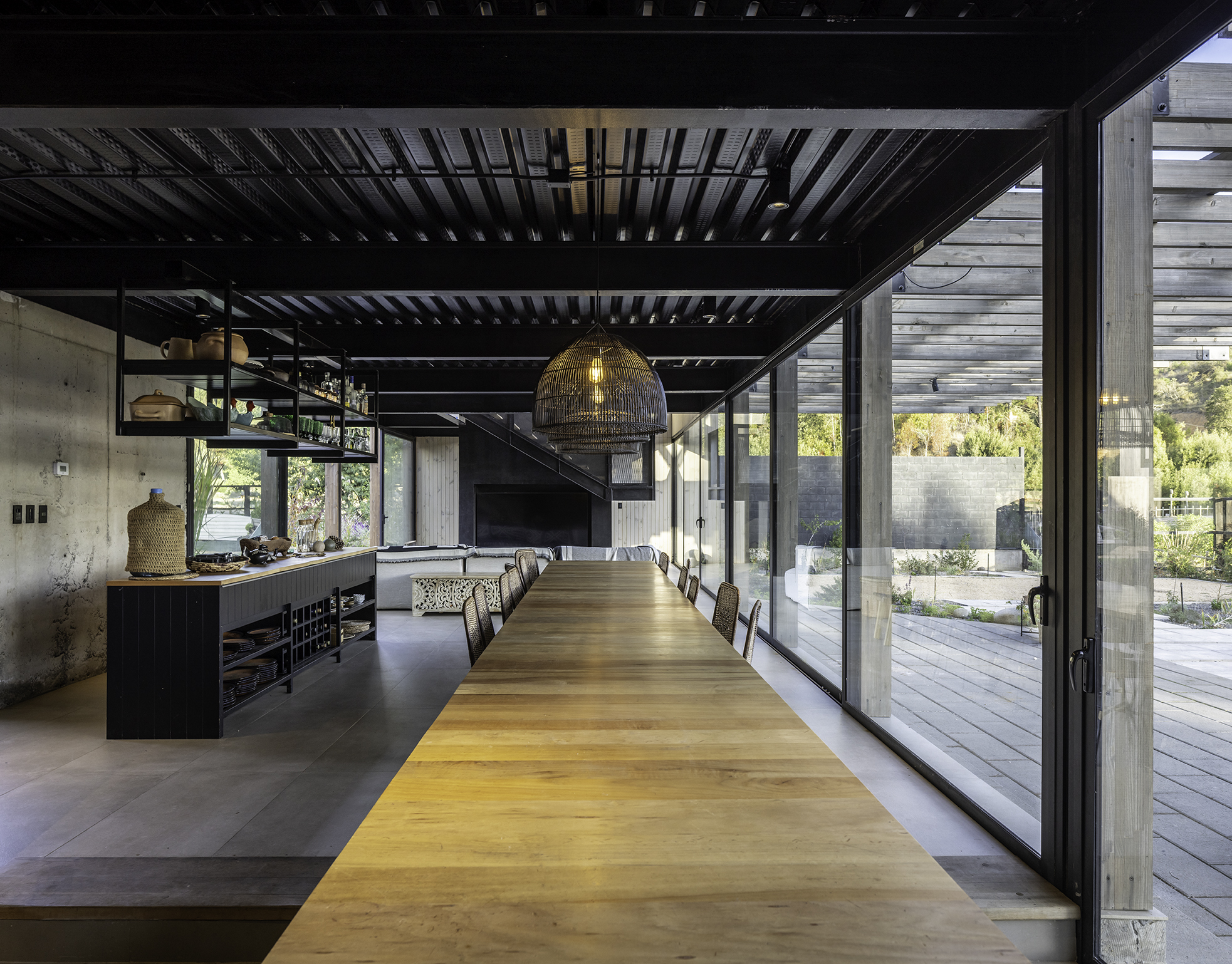 timber structure Chilean holiday home