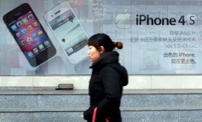 iPhone sales in China dropped dramatically when rivals introduced new products in the spring.
