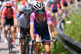MANIAGO ITALY JULY 12 Asja Paladin of Italy and Valcar Cylance Cycling Team during the 30th Tour of Italy 2019 Women Stage 8 a 1333km stage from Vittorio Veneto to Maniago 330m Giro Rosa GiroRosa GiroRosaIccrea on July 12 2019 in Maniago Italy Photo by Luc ClaessenGetty Images