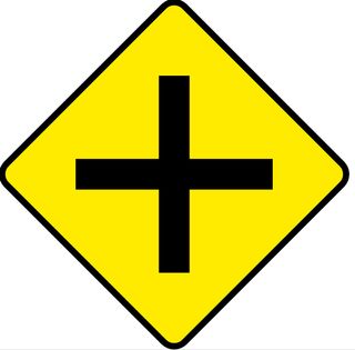 Crossroads sign