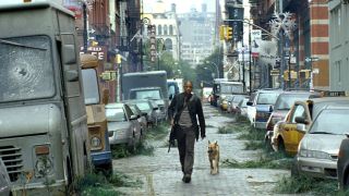 Will Smith and Sam in I Am Legend