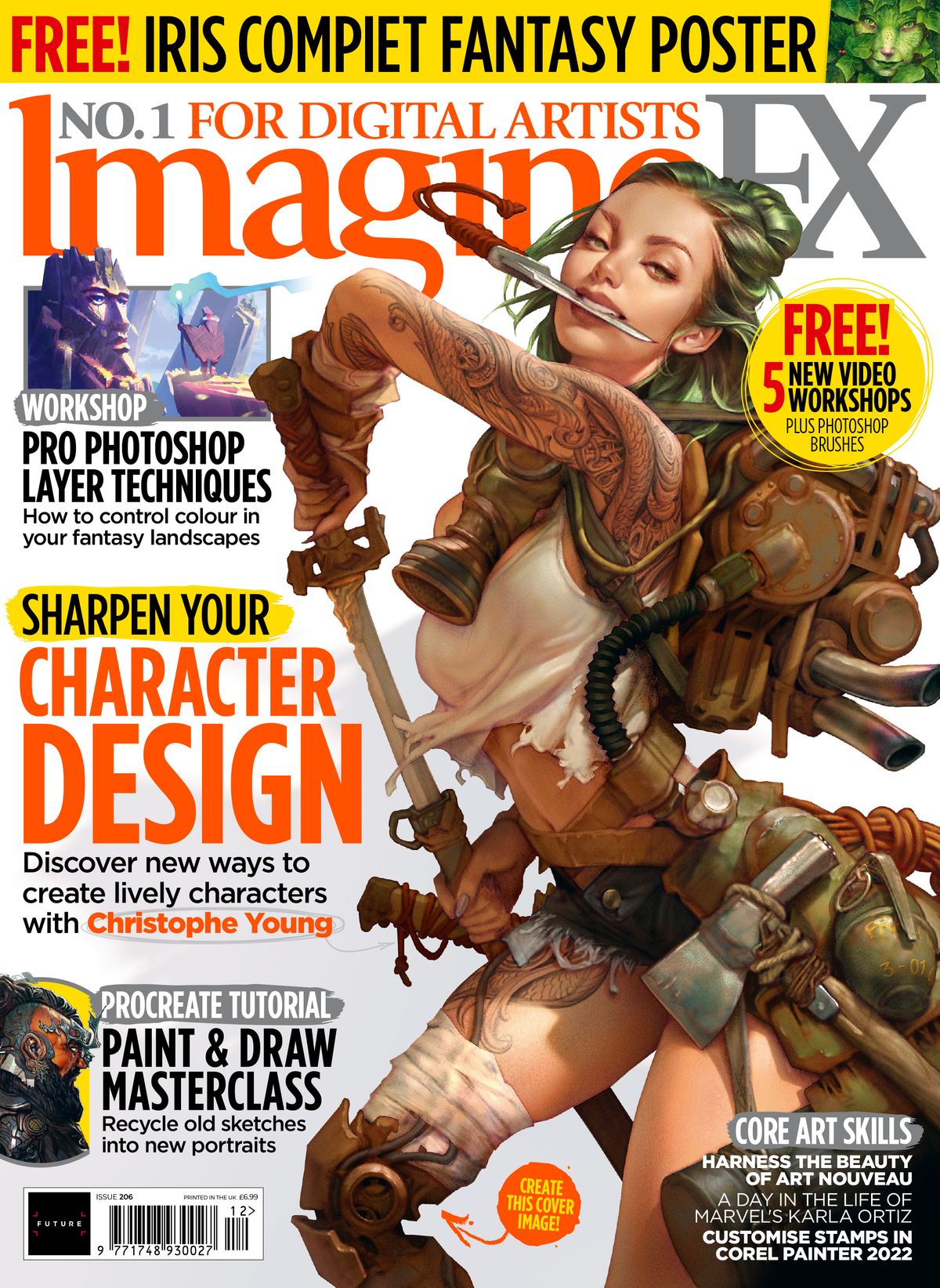 ImagineFX 206 full cover