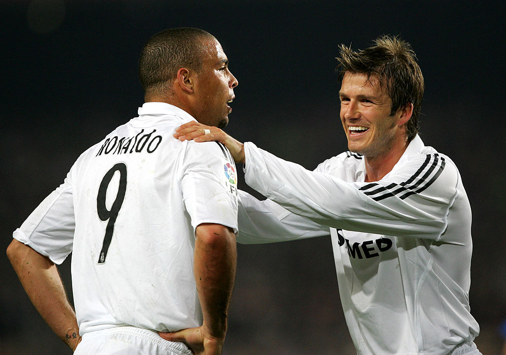 Ronaldo and David Beckham
