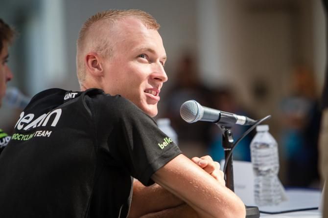 Robert Gesink (Belkin) is here to get in some training for races coming up later this month.