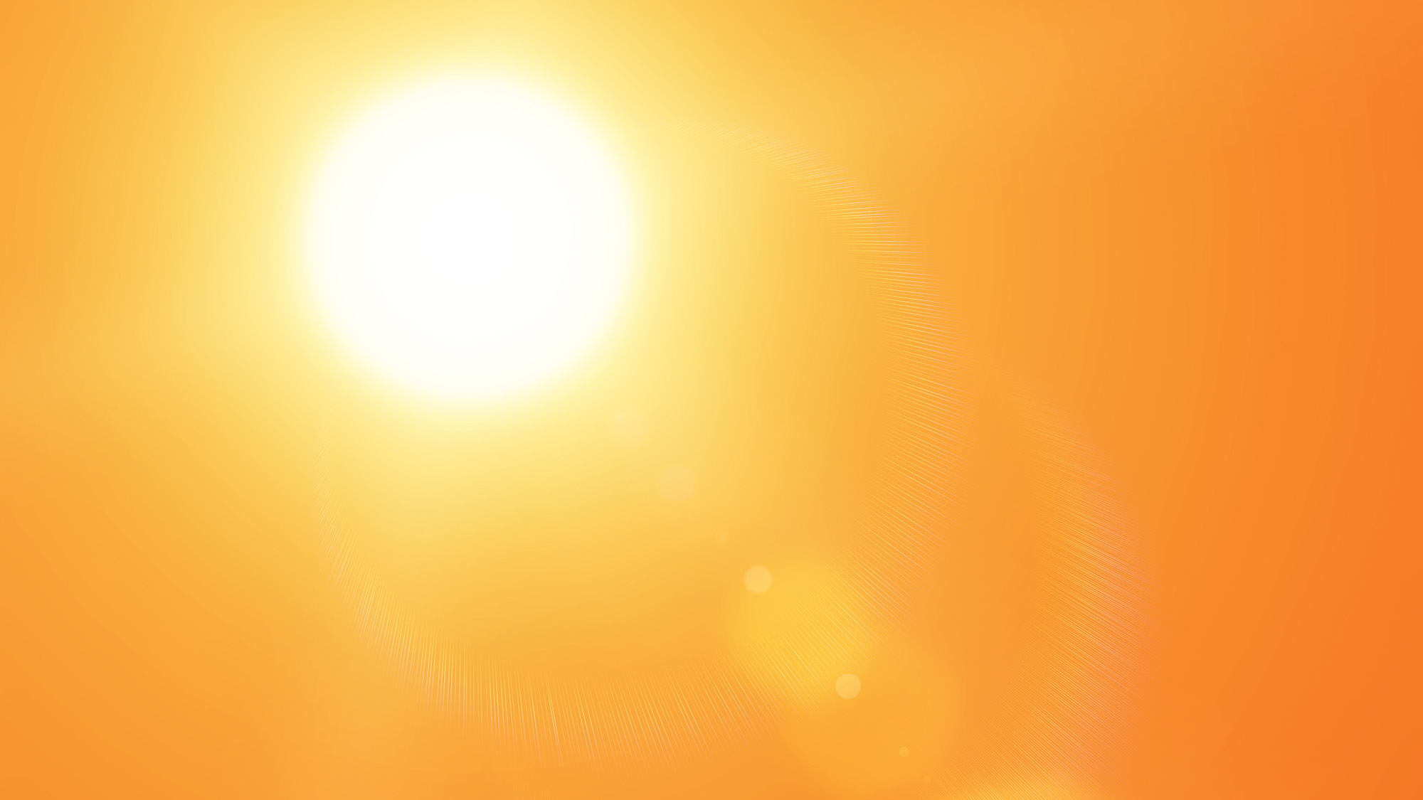 Bright sunlight