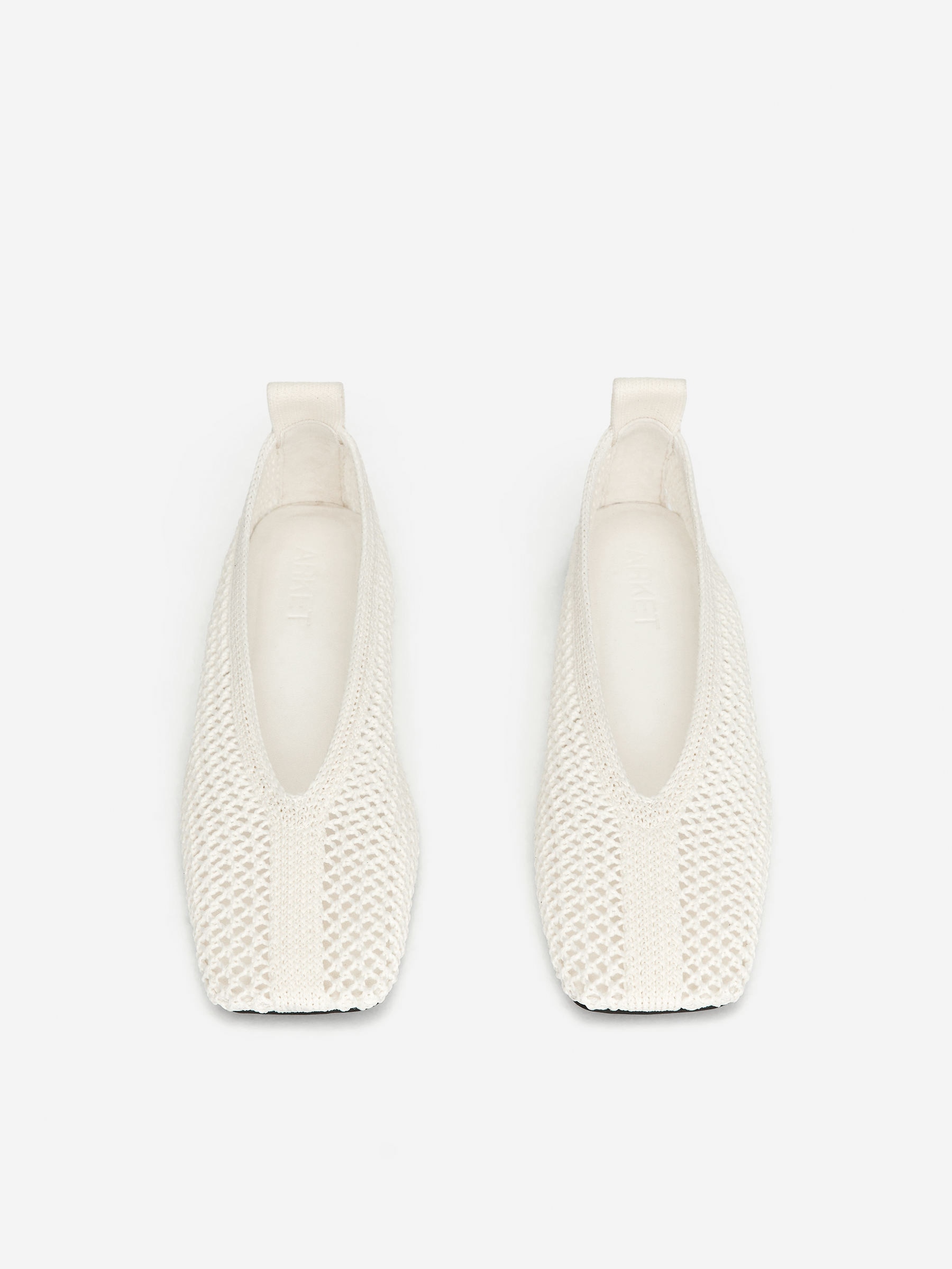 Knitted Ballerina &amp;ndash; Off White &amp;ndash; Women &amp;ndash; Arket Gb