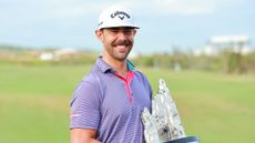 Erik van Rooyen with the World Wide Technology Championship trophy