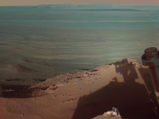 Mar's Endeavour crater, seen by the Opportunity rover.