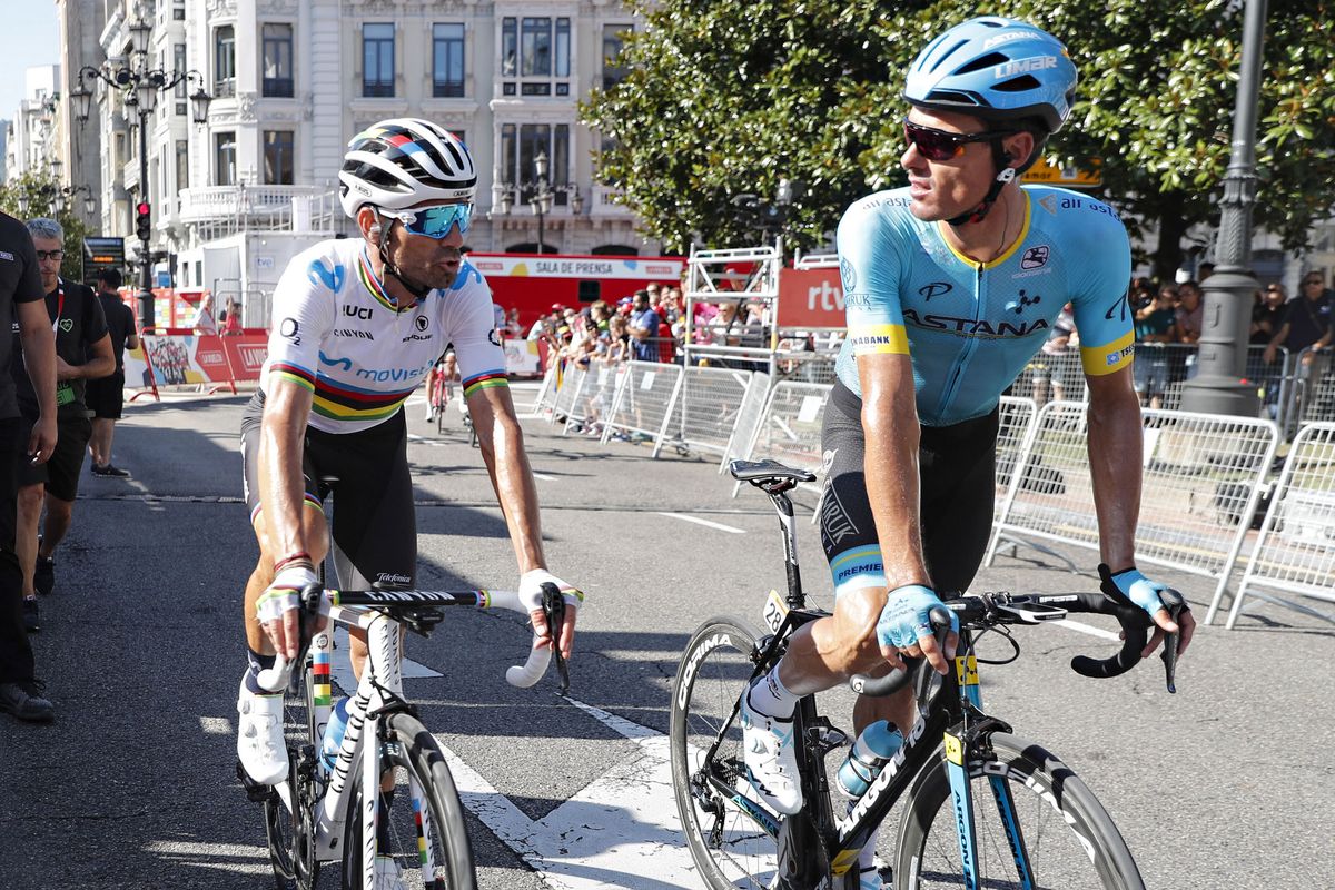 Alejandro Valverde and Luis Leon Sanchez