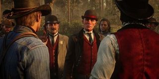 Pinkerton agents in Red Dead Redemption 2.