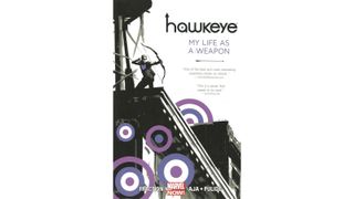 The cover of Hawkeye, one of the best graphic novels in 2022