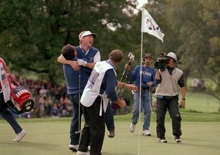 1995: Unheralded Irish rookie Philip Walton sealed victory for Europe by beating Jay Haas 1up at Oak Hill.