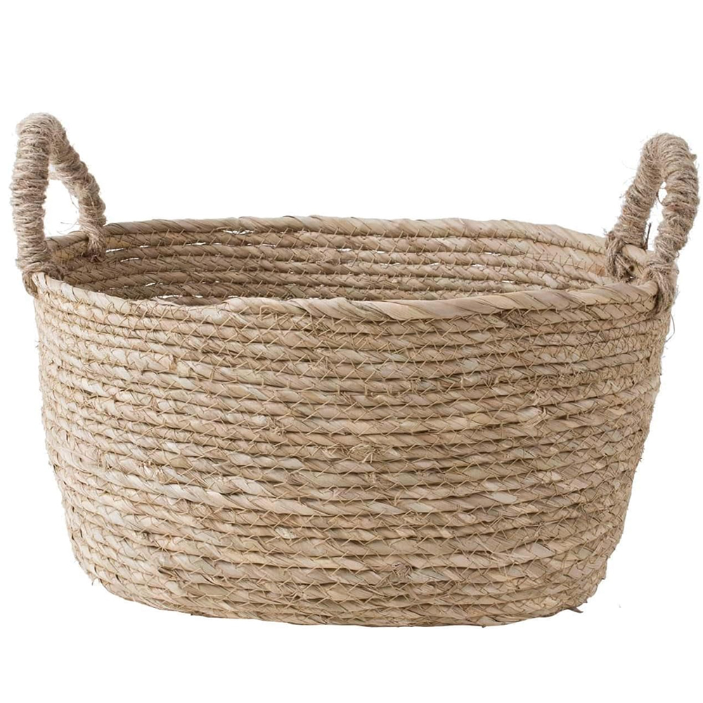 Woven storage basket