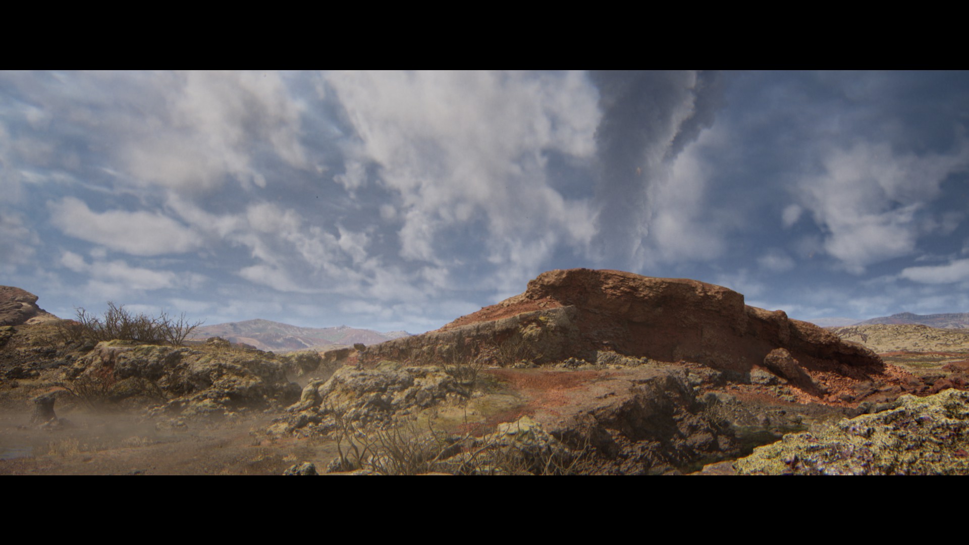 A desolate landscape in Senua's Saga: Hellblade 2.