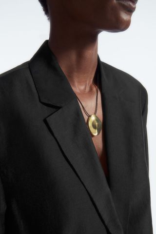 Organic-Shaped Pendant Necklace