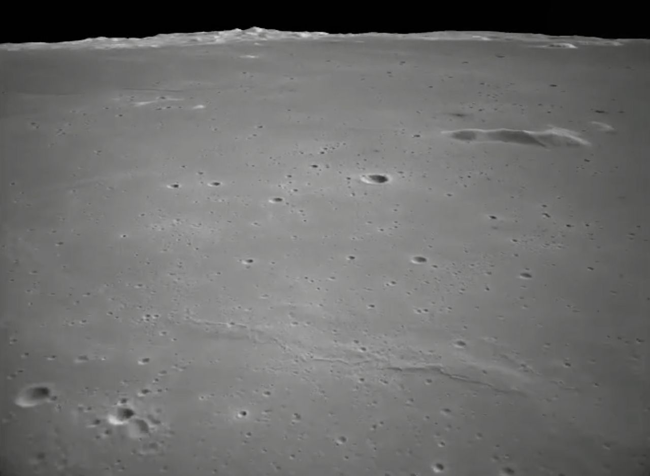 China's Chang'e 5 moon lander captures these views of its descent to the lunar surface on Dec. 1, 2020.